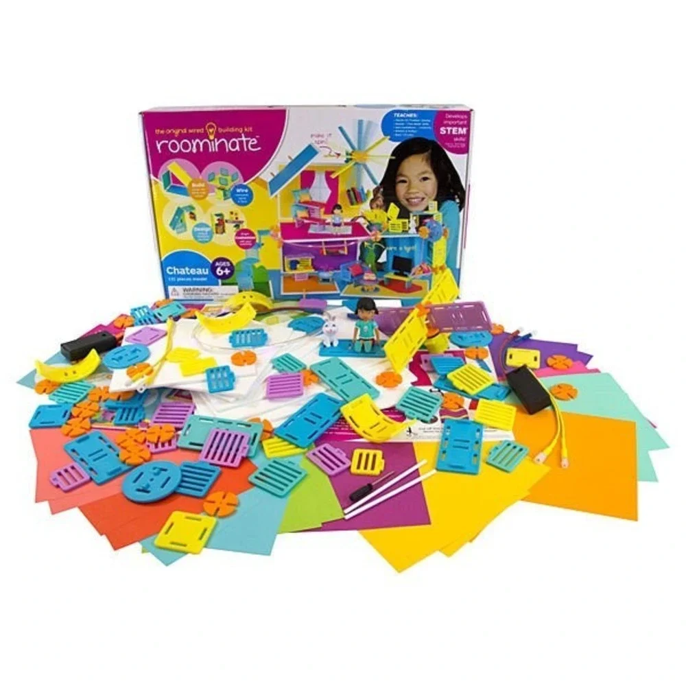 Roominate Chateau Wired Building Kit 131 Pieces Ages 6+ RM3002-DH
